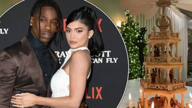 Photo of Kylie Jenner shows off $1K handmade Christmas decoration as she gets into holiday spirit following baby daddy Travis Scott’s ԁеаԁly Astroworld festival and looming lawsuits
