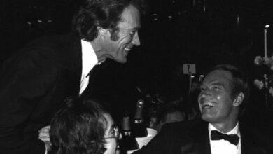 Photo of Clint Eastwood Was Taken Out of Audience to Help Open 1973 Academy Awards to Cover for Charlton Heston