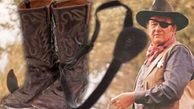 Photo of Entire costume worn by John Wayne in True Grit set to fetch $160,000 at auction… boots, eye patch and all