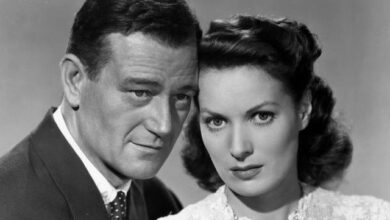 Photo of WATCH: Maureen O’Hara and John Wayne discuss filming The Quiet Man in rare TV interview