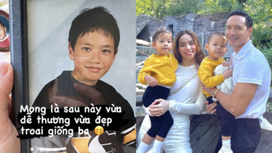 Photo of Hồ Ngọc Hà tung ảnh thời bé và niên thiếu của Kim Lý, dự đoán tương lai của bé Leon