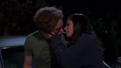 Photo of Mila Kunis Made A Face After Kissing Danny Masterson In This ‘That ’70s Show’ Outtake